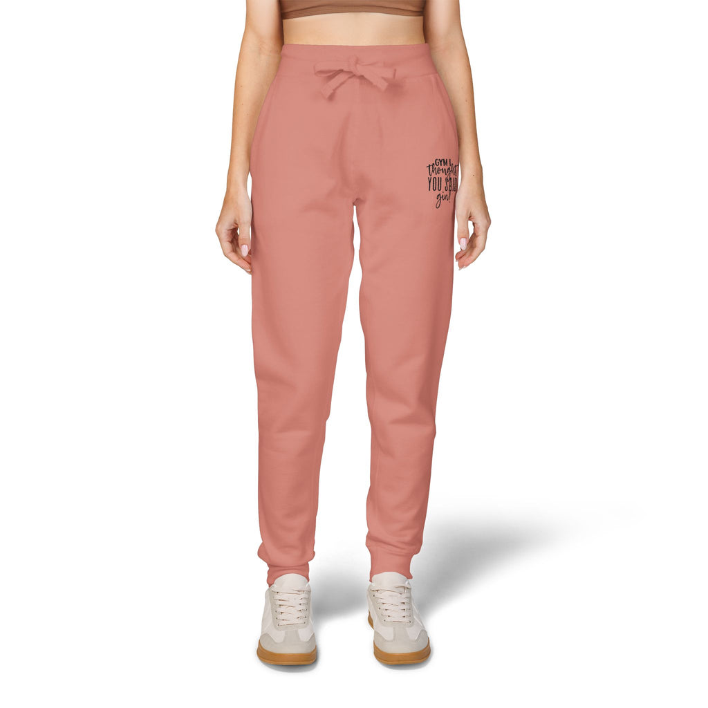 Love Yourself Embroidered Sweatpants | Coral Fleece Joggers