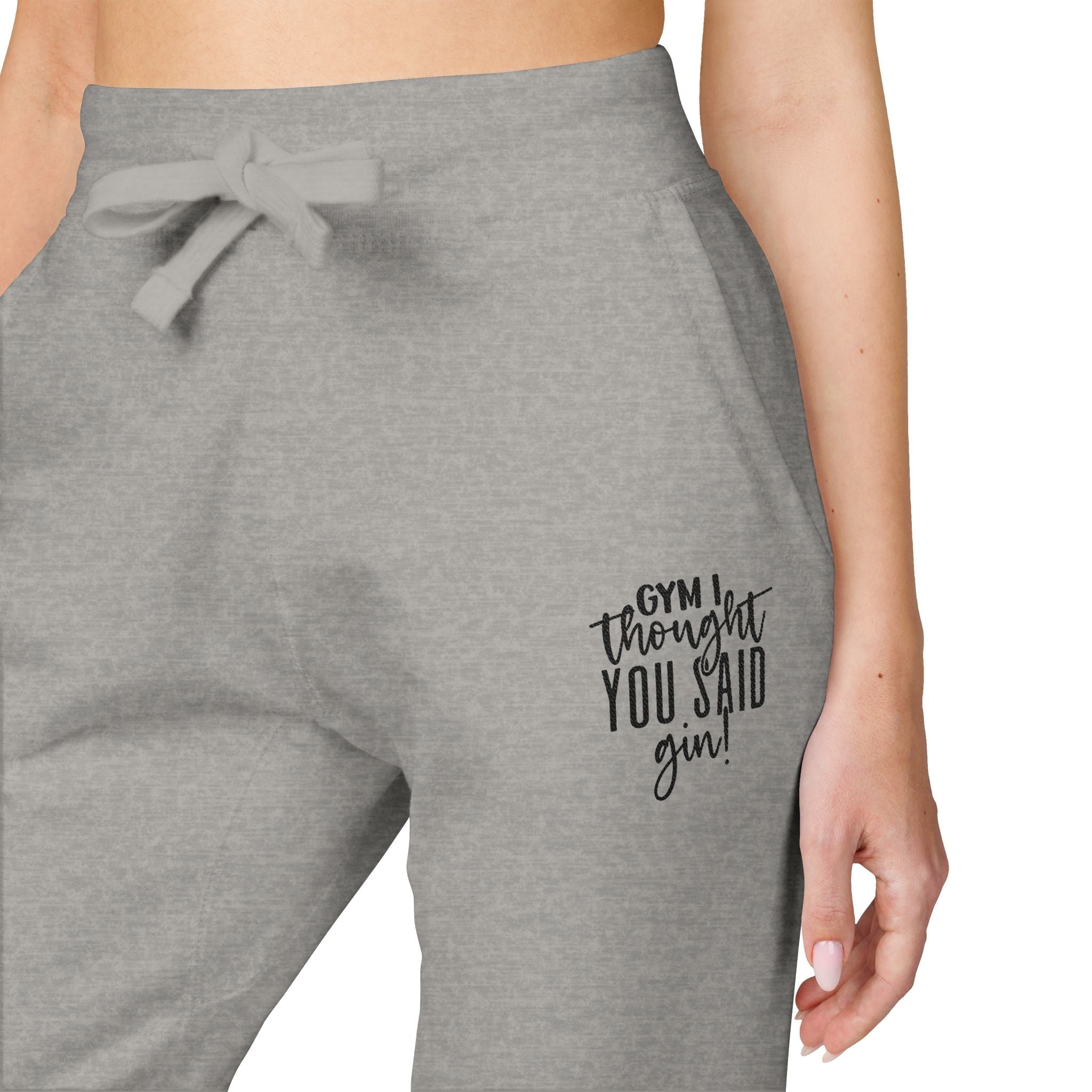 Love Yourself Embroidered Sweatpants | Coral Fleece Joggers