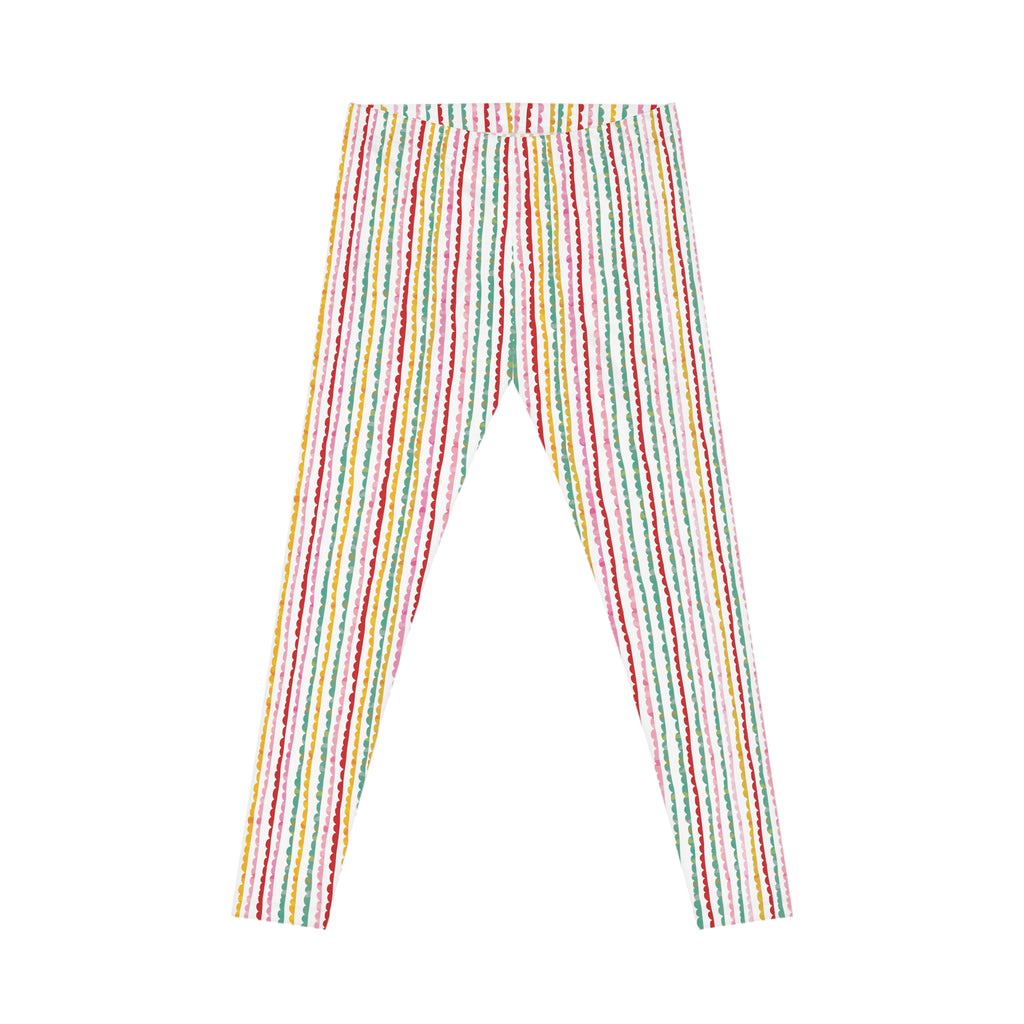 Retro Mid-Century Grid Leggings | All-Over Print