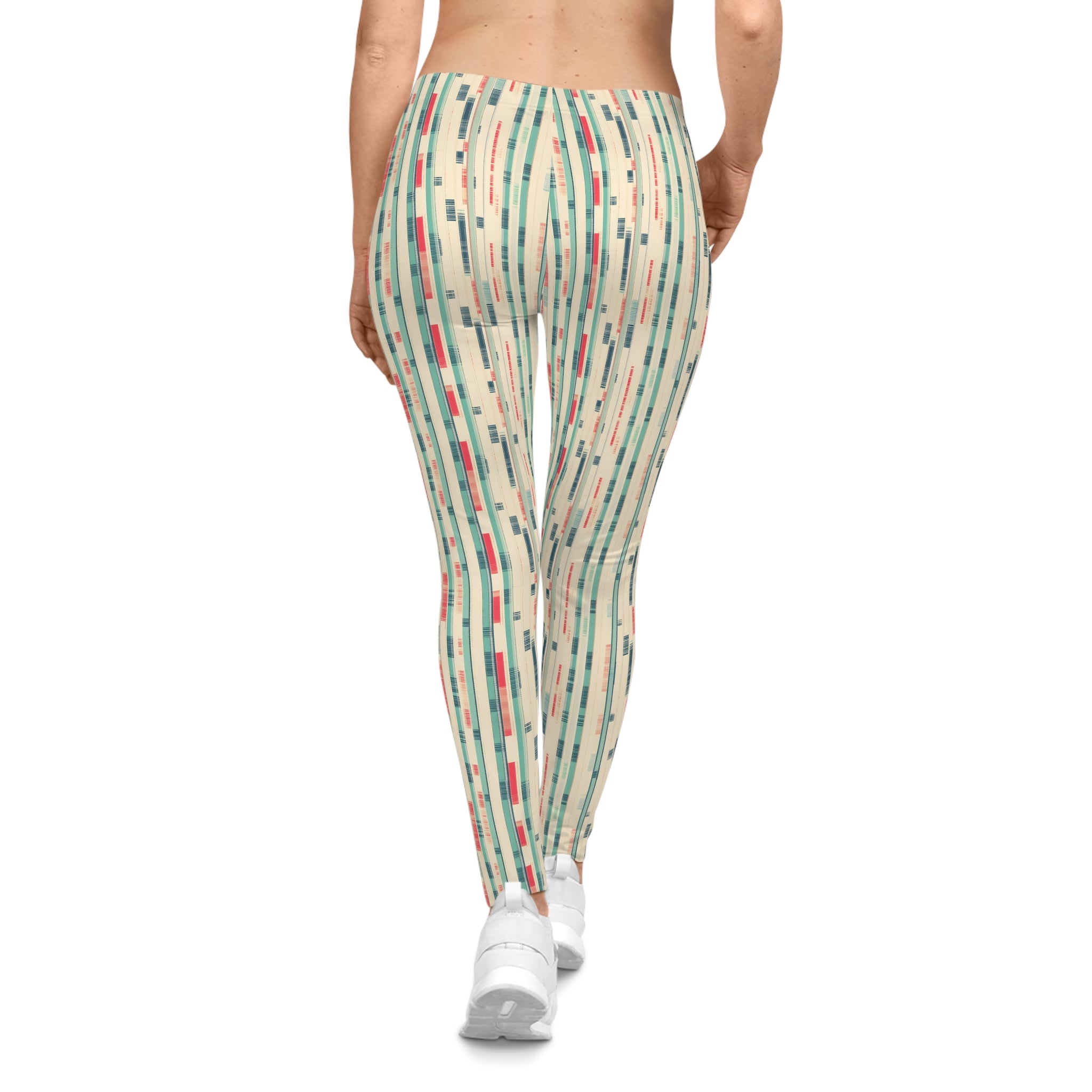 Retro Mid-Century lined Leggings | All-Over Print