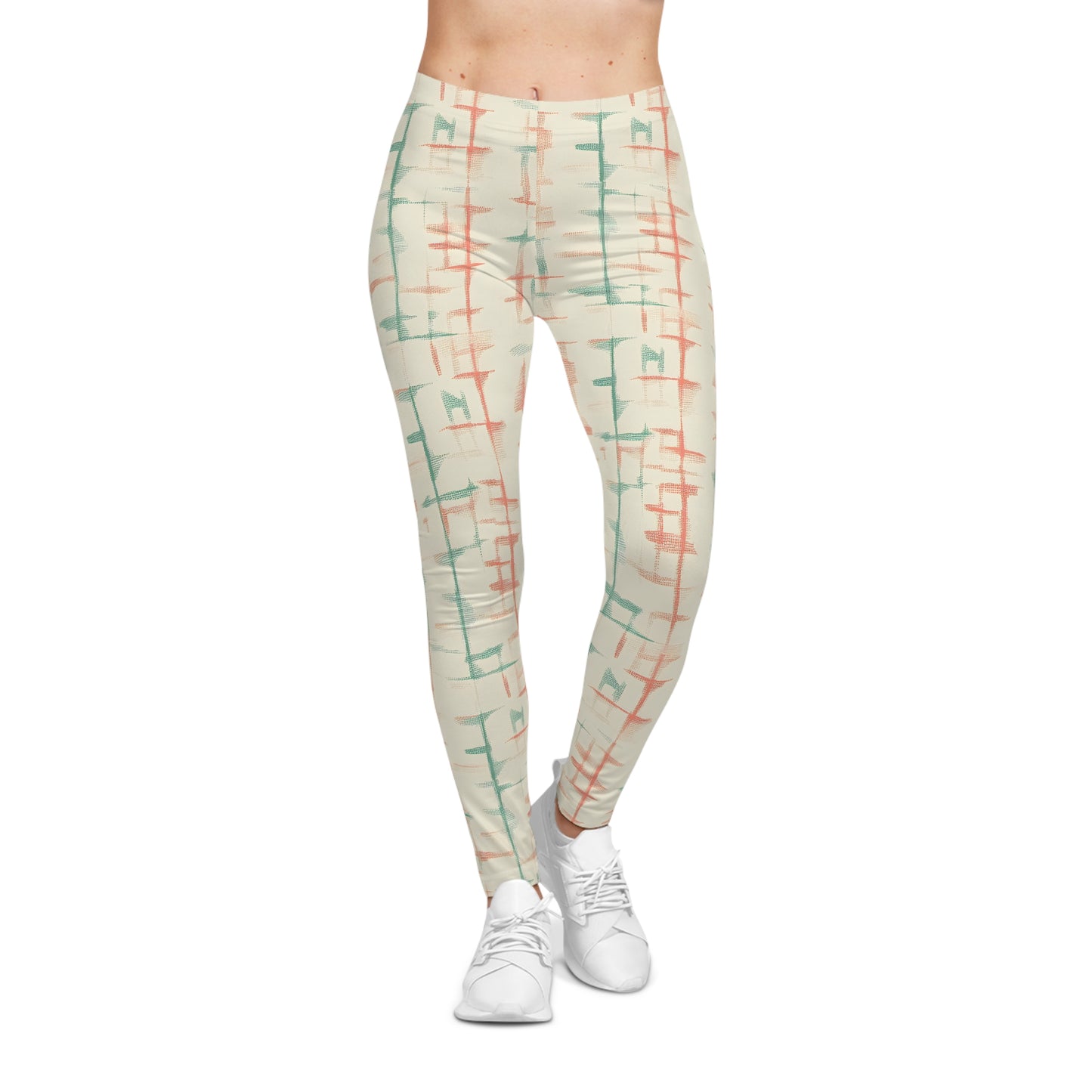 Retro Vibes Athletic Leggings –