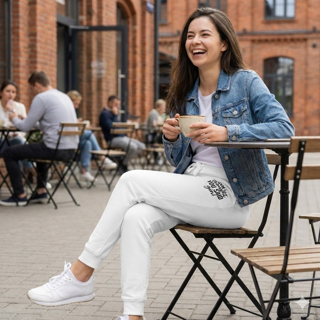 Love Yourself Embroidered Sweatpants | Coral Fleece Joggers