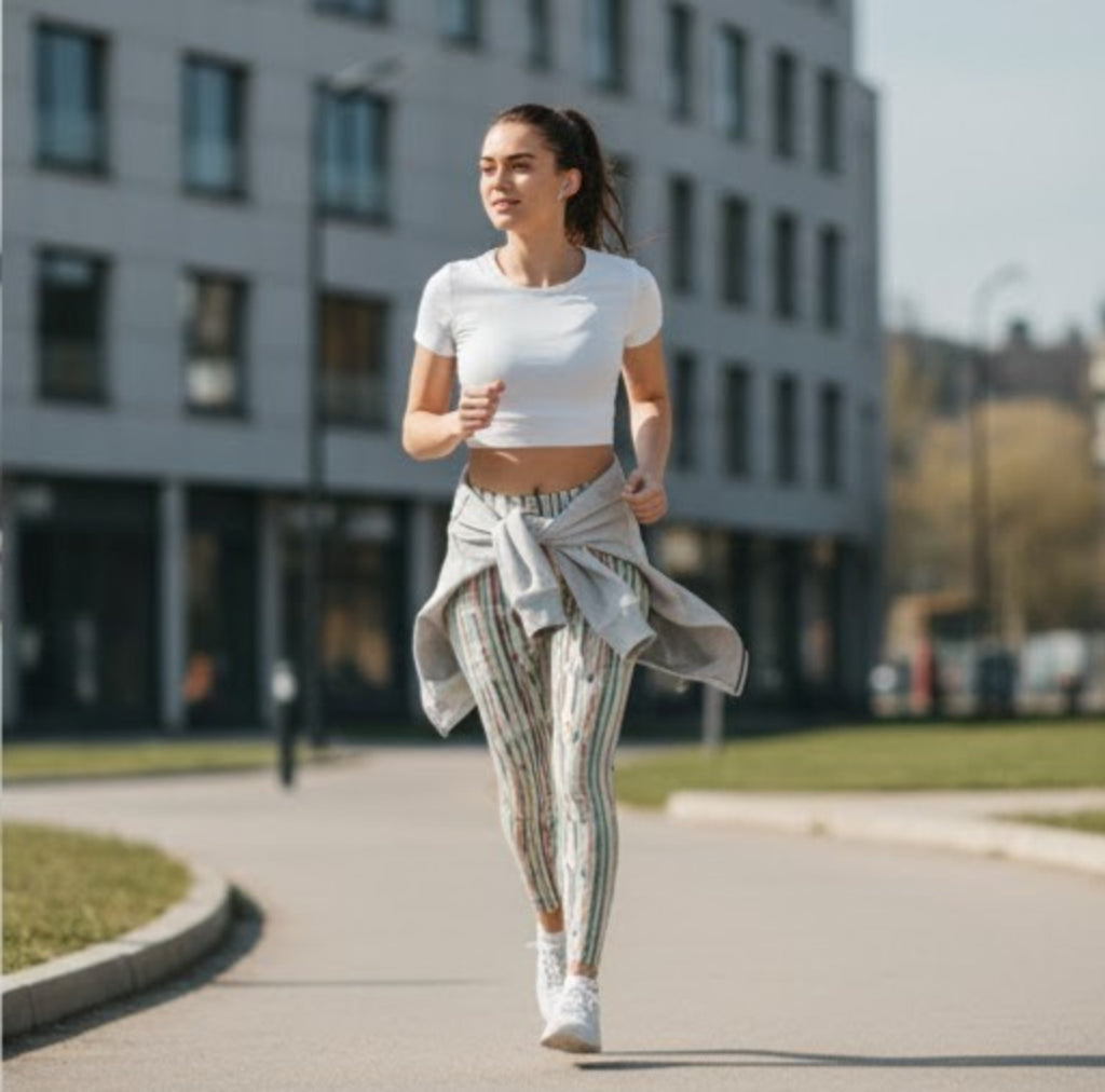 Retro Mid-Century lined Leggings | All-Over Print