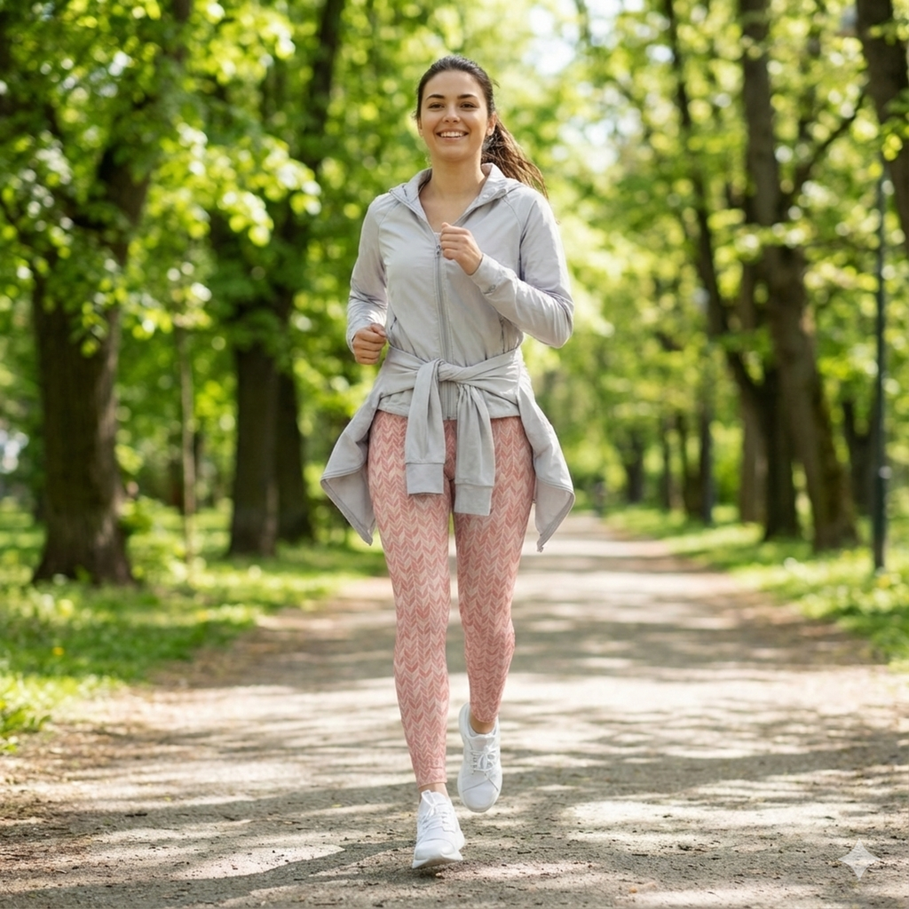 Retro Mid-Century lined Leggings | All-Over Print