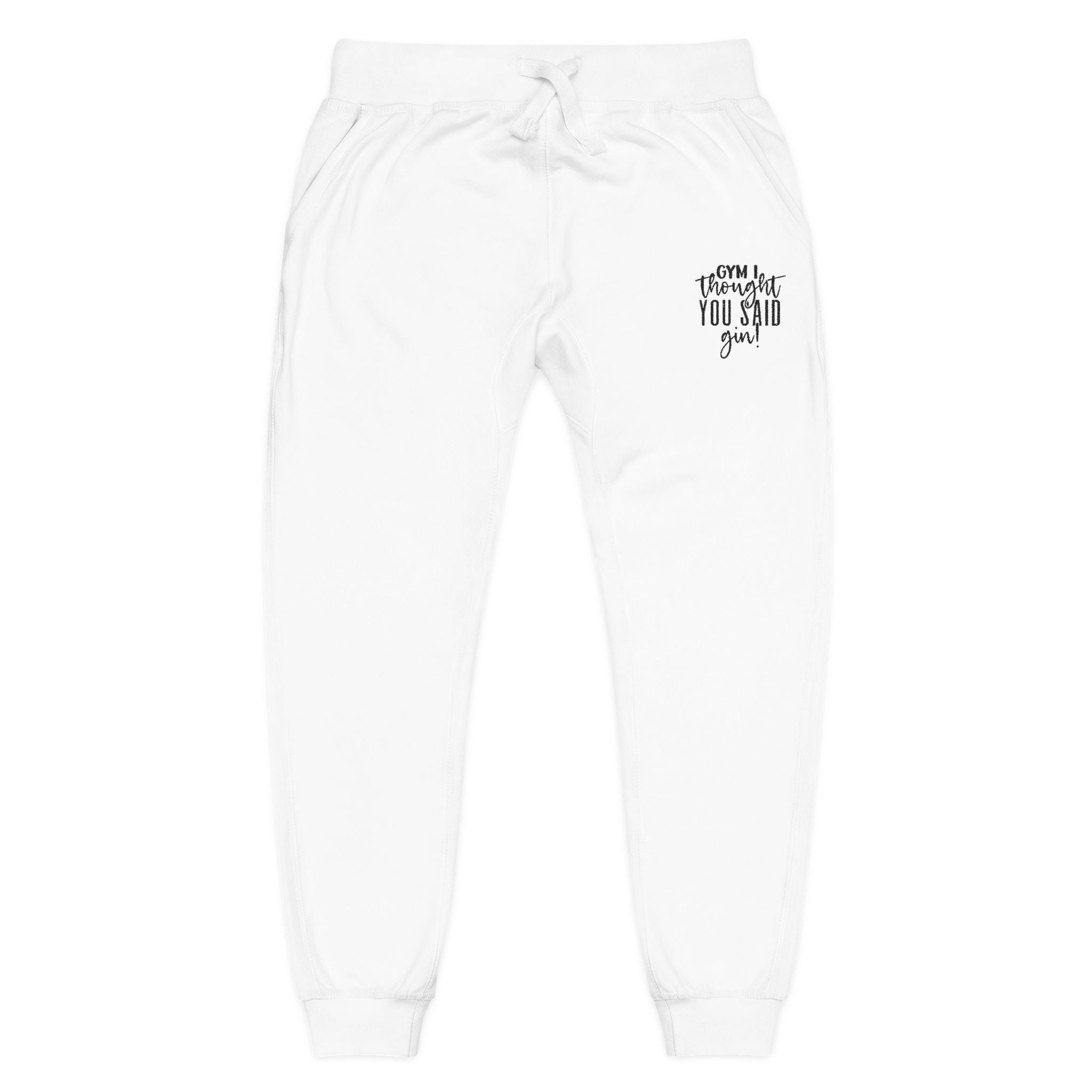 Love Yourself Embroidered Sweatpants | Coral Fleece Joggers