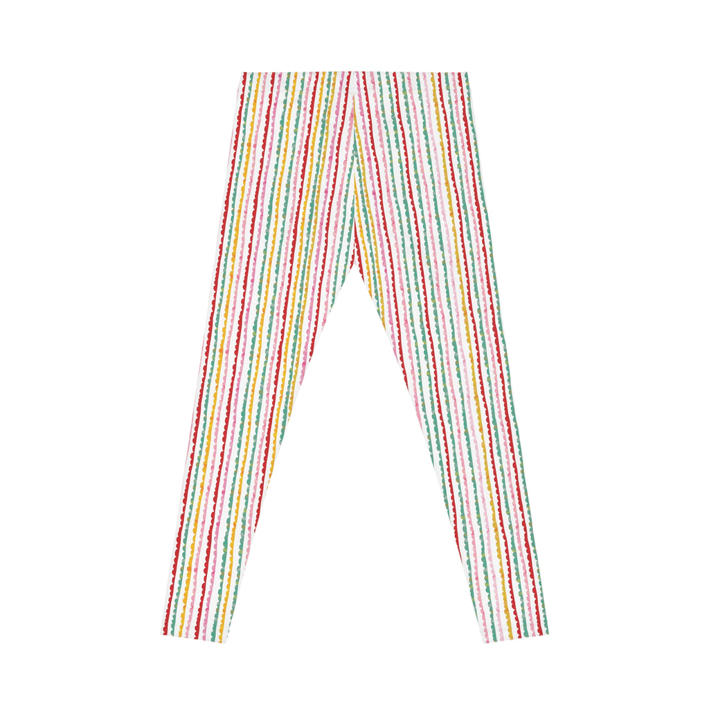 Retro Mid-Century Grid Leggings | All-Over Print