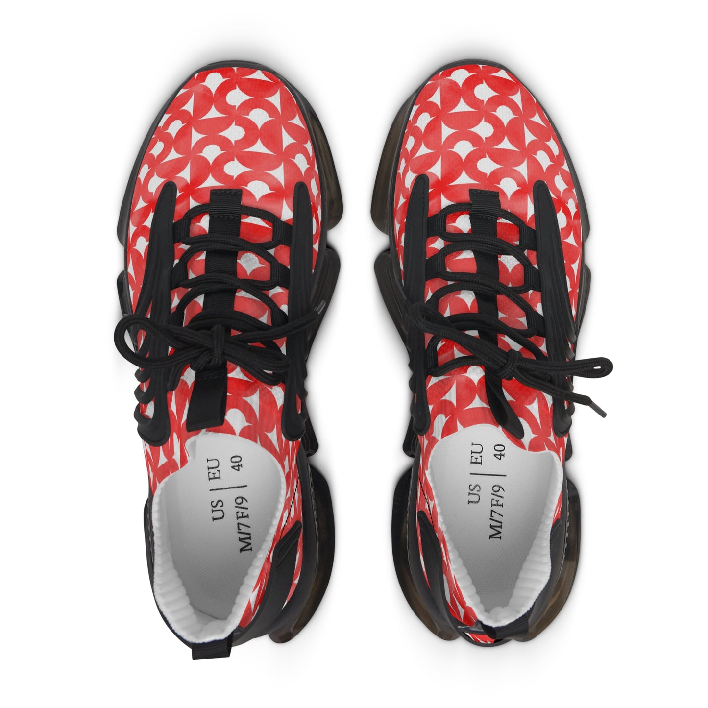 Retro Red Energy Mesh Sneakers